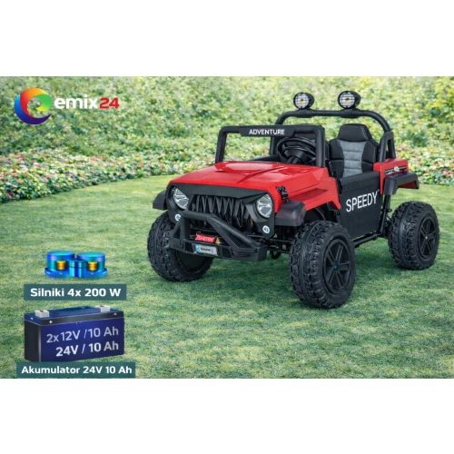 Autko terenowe dla dzieci PASSION 4x4 Czerwony SX3568.CR